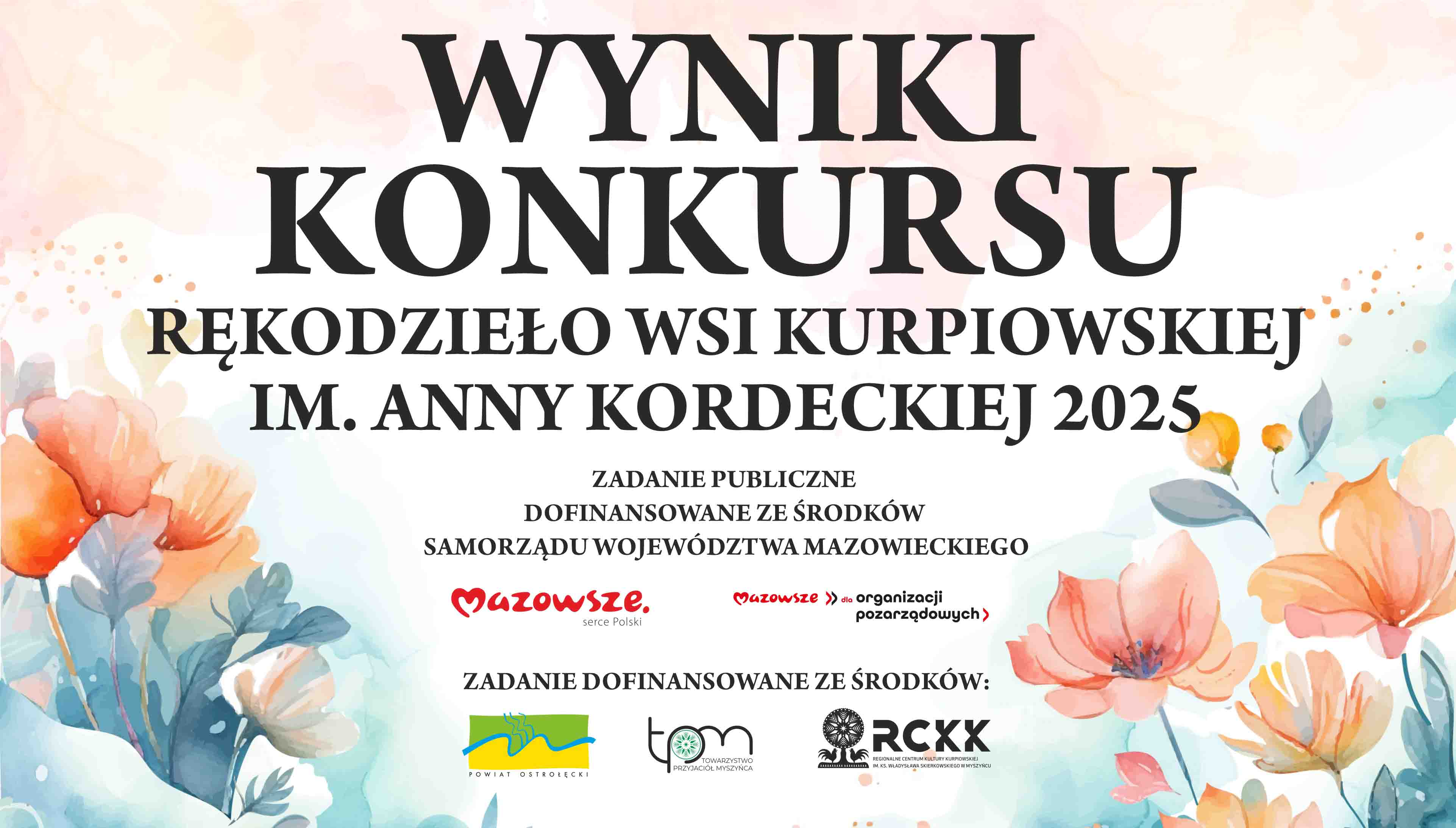 19 sierpnia 2025 r. | Wyniki konkursu 
