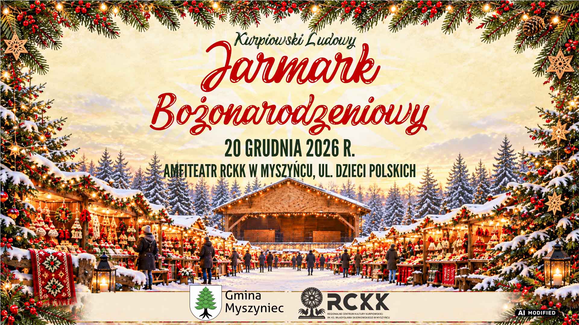 20 grudnia 2026 r. | Kurpiowski Ludowy Jarmark Bożonarodzeniowy