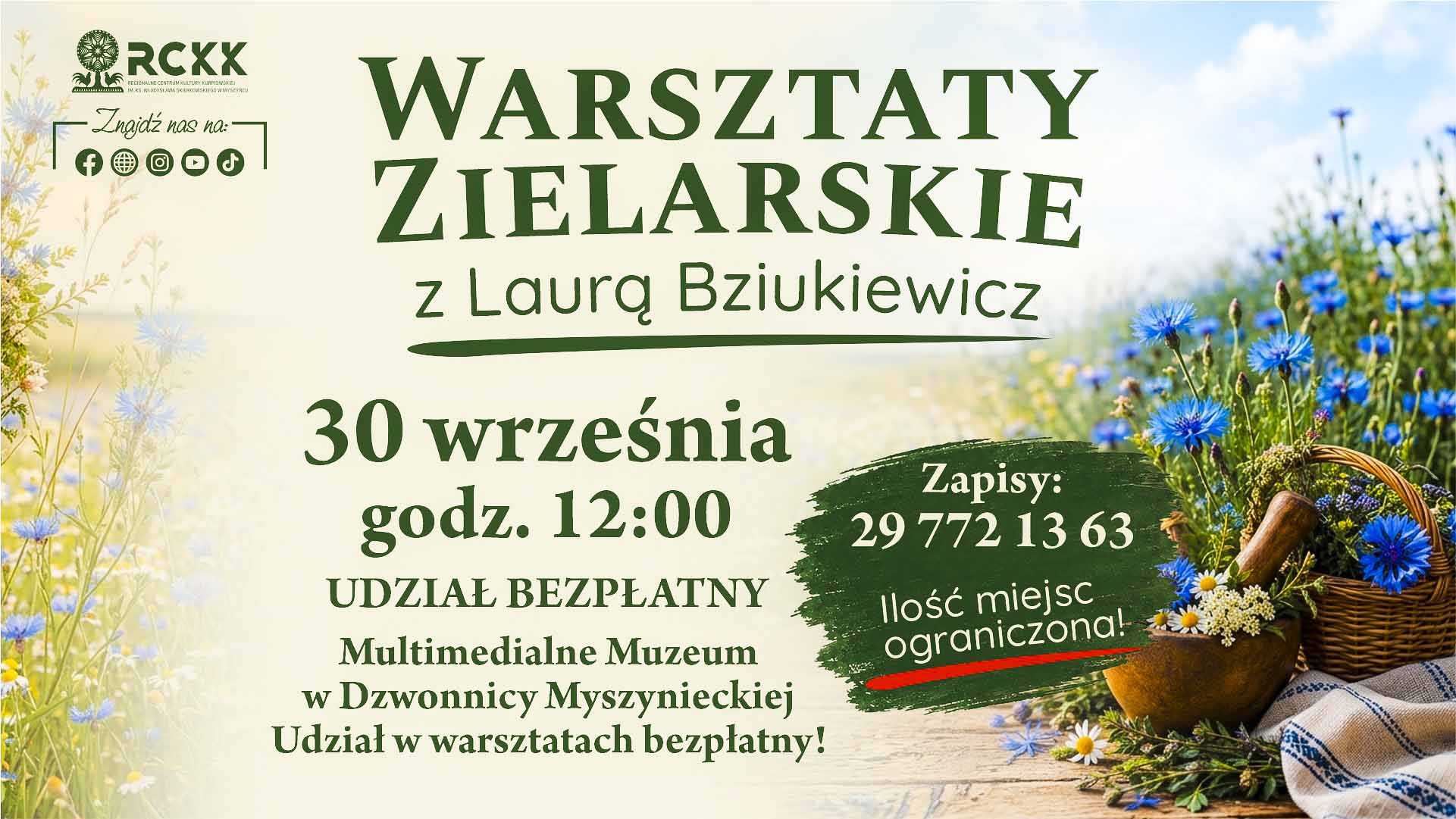 30 września 2026 r. | Warsztaty zielarskie